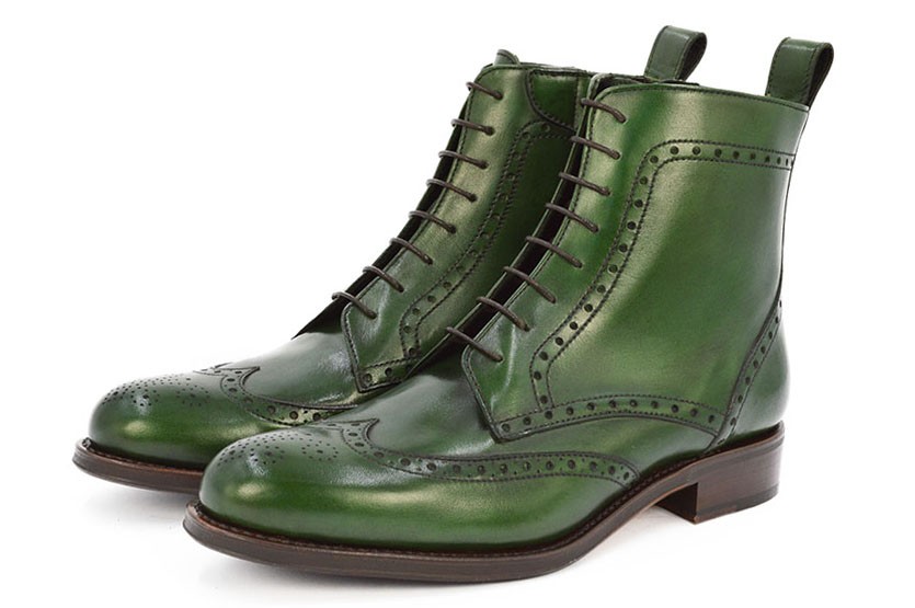 BOTIN CORDONES CORDONATA VERDE