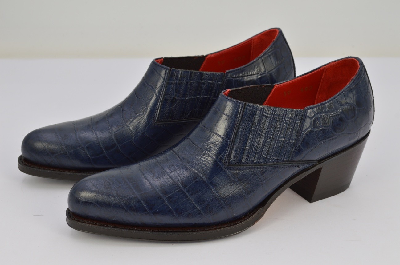 ZAPATO TEJANO BAJO PLISADO