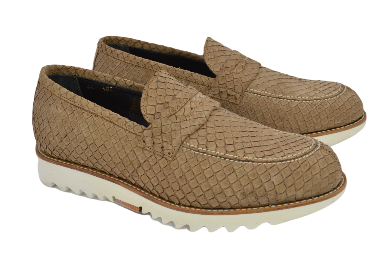 MOCASIN PIEL ANTE ANACONDA