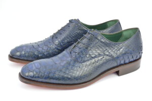 zapato pyton azul