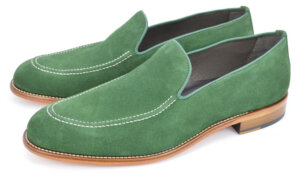 MOCASIN BORDON LISO ANTE VERDE